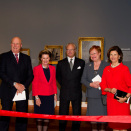 From left: Crown Princess Mary, King Harald, Queen Sonja, King Carl Gustaf, President Tarja Halonen and Queen Silvia at the opening of the exhibition "Luminous Modernism"  (Photo: Christine A. Butler/American-Scandinavian Foundation)
